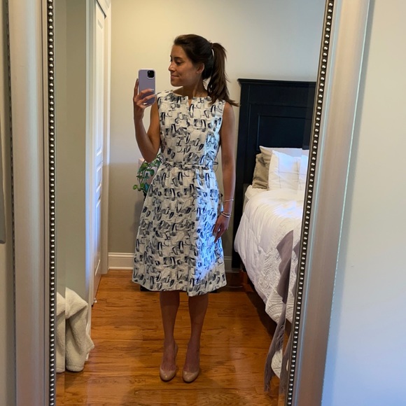 Oscar de la Renta - Navy Dress - Picture 6 of 9